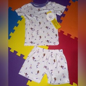 New with tags baby girl bamboo matching pj set
